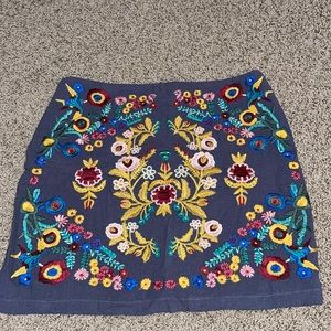 Umgee Embroidered Skirt